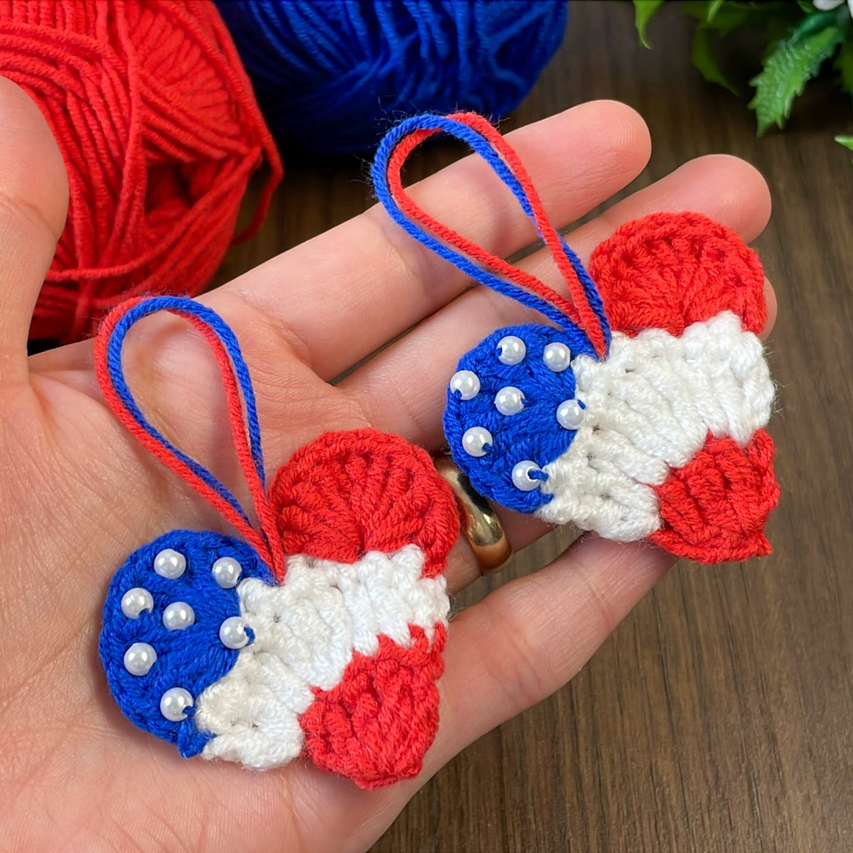 The crochet american flag heart pattern my friends begged me for