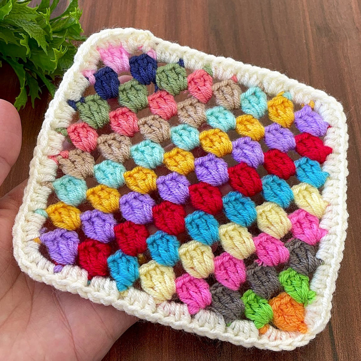 The crochet granny square coaster pattern that made my guests ask for one