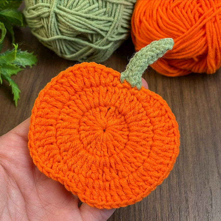 The pumpkin coaster crochet pattern my friends keep begging for