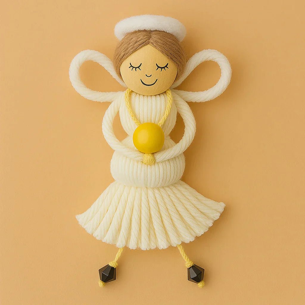 A Guardian in Yarn – Handmade Angel Keepsake 👼✨ - Hand Trendy