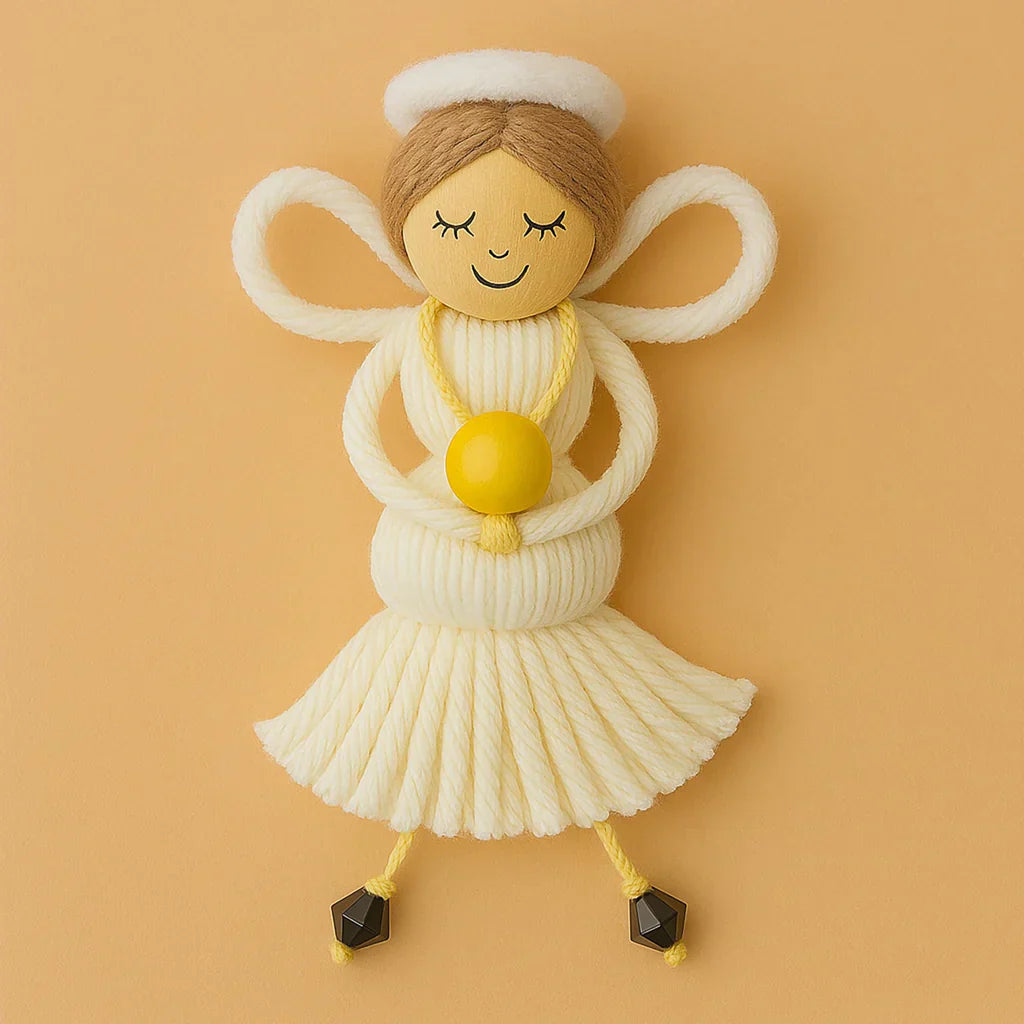 A Guardian in Yarn – Handmade Angel Keepsake 👼✨