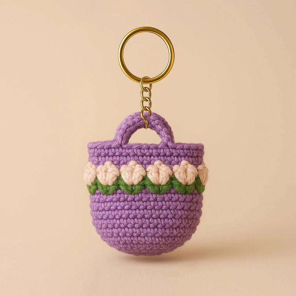 Bloom on the Go – Mini Floral Bag Keychain You’ll Adore 🌸👜 - Hand Trendy