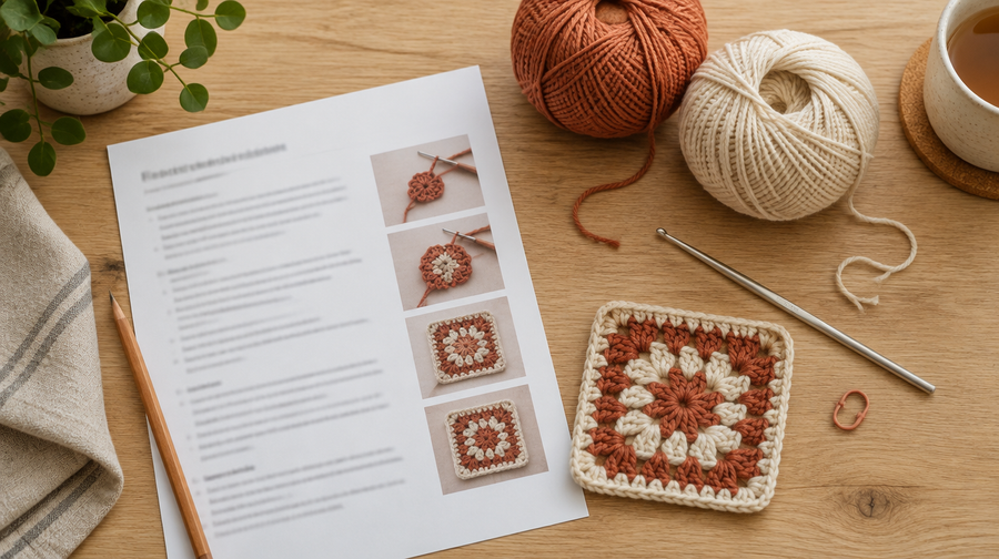 How to Read a Crochet Pattern: Abbreviations, Rounds and US vs UK Terms
