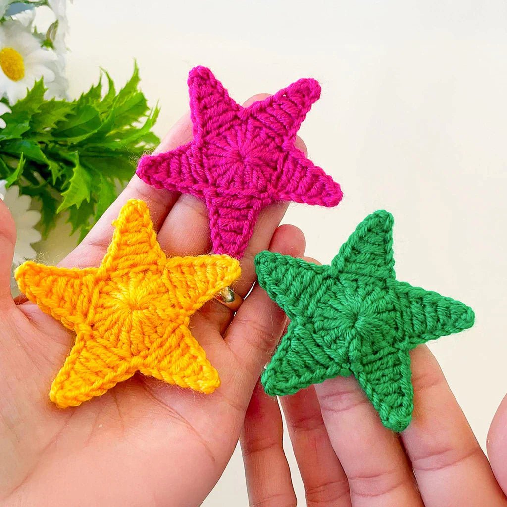 A Little Star for Every Stitch – Crochet Appliqué Magic ✨ - Hand Trendy