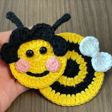Crochet Bee Applique Pattern PDF, Cute Bumblebee Motif Design, Kids Bag Patch, Spring Nursery Decor Tutorial