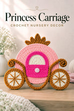 Crochet Princess Carriage Pattern PDF Nursery Wall Decor Baby Room Hanging Tutorial