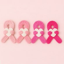 Crochet Awareness Ribbon Pattern PDF, Pink Ribbon with Heart, Breast Cancer Support DIY