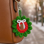 Holiday Crochet Wreath Pattern PDF, DIY Red Green Xmas Decoration Guide - Hand Trendy