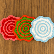 Crochet Coaster Pattern PDF – Spiral Edge Round Coaster Tutorial – Handmade Crochet Mug Mat or Gift Idea