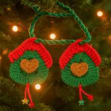 Crochet Heart House Ornament Pattern PDF – Handmade Door Hanging Tutorial – Holiday Crochet Wall Decoration - Hand Trendy