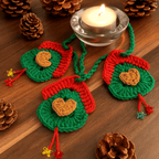Crochet Heart House Ornament Pattern PDF – Handmade Door Hanging Tutorial – Holiday Crochet Wall Decoration - Hand Trendy