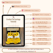 Crochet Cat Earrings Tutorial - Easy Handmade Micro Crochet Jewelry - Unique Present for Cat Lovers - Hand Trendy