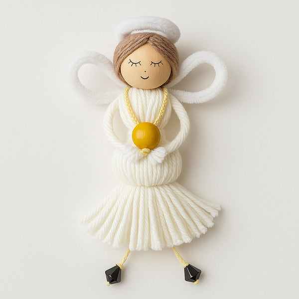 Handmade Yarn Angel Doll PDF Pattern, DIY Faith-Inspired Decoration - Hand Trendy