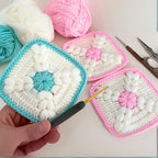 Granny Square Puff Stitch Crochet Pattern - Easy Puff Stitch Pattern - Hand Trendy