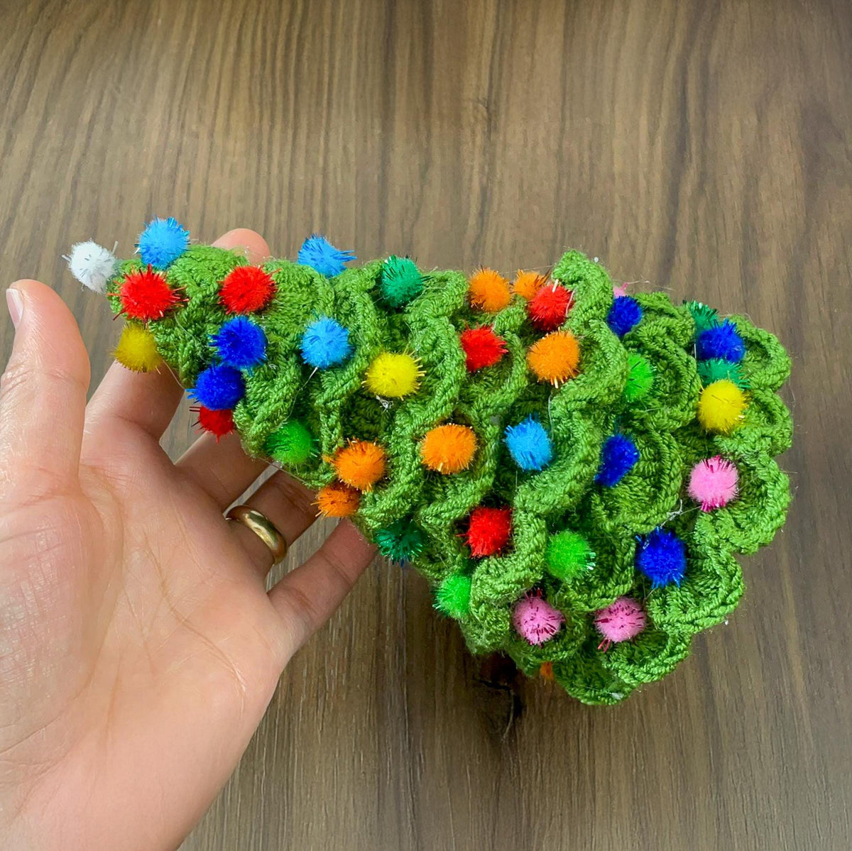 Layered Christmas Tree Crochet Pattern PDF - DIY Handmade Holiday Ornament - Hand Trendy