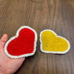 Heart Crochet Doily & Potholder Pattern - Cute Crochet Decor for Valentine's Day - Hand Trendy