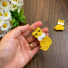 Crochet Cat Earrings Tutorial - Easy Handmade Micro Crochet Jewelry - Unique Present for Cat Lovers - Hand Trendy