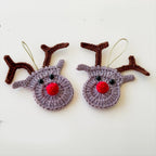 Reindeer Crochet Ornament Pattern PDF - Handmade Holiday Ornament PDF Tutorial for Beginners - Hand Trendy