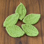 Realistic Crochet Leaf Pattern PDF, Nature - Inspired 3D Leaf Applique for Home Decoration - Hand Trendy
