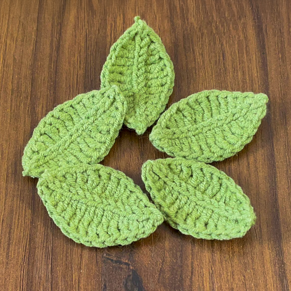 Realistic Crochet Leaf Pattern PDF, Nature-Inspired 3D Leaf Applique for Home Decoration