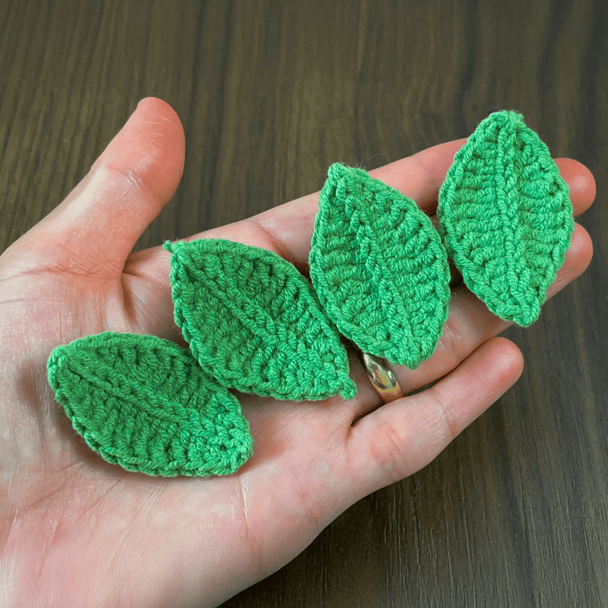 Realistic Crochet Leaf Pattern PDF, Nature - Inspired 3D Leaf Applique for Home Decoration - Hand Trendy