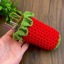 Crochet Pencil Case & Hook Holder Pattern PDF, 3D Floral Storage Pouch, Handmade Organizer DIY