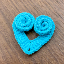 Crochet Spiral Heart Pattern PDF, Unique Swirl Heart Applique Tutorial