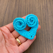 Crochet Spiral Heart Pattern PDF, Unique Swirl Heart Applique Tutorial