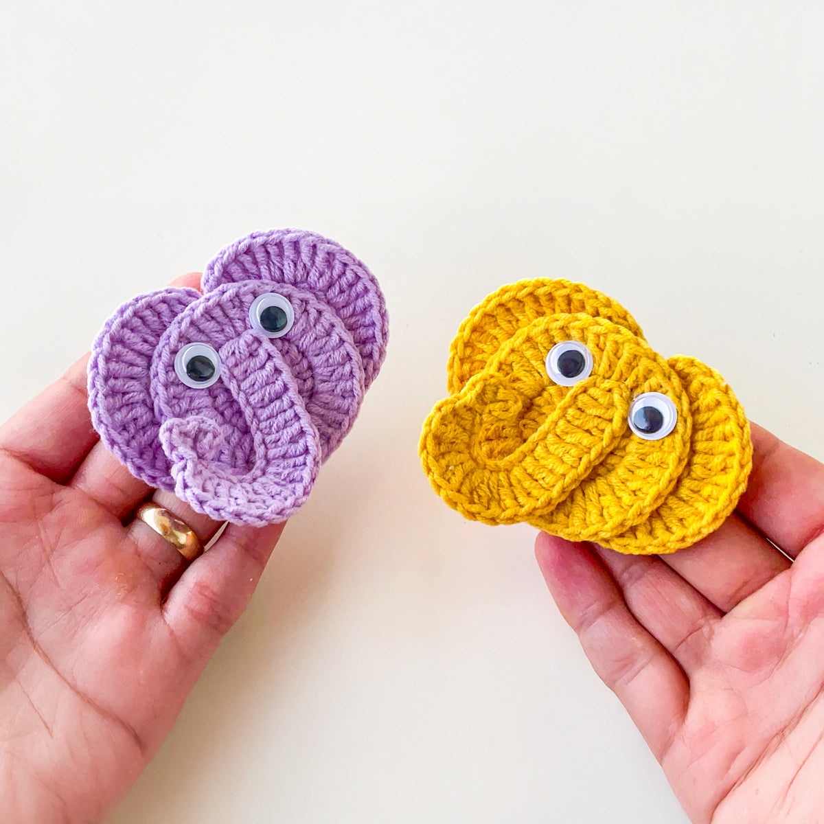 Cute Crochet Elephant Applique Pattern PDF, DIY Animal Motif, Amigurumi Elephant Patch - Hand Trendy