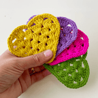 Crochet Granny Heart Pattern PDF, Easy Crochet Heart Motif Tutorial - Hand Trendy