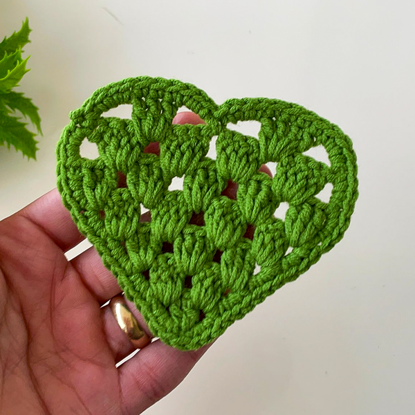Crochet Granny Heart Pattern PDF, Easy Crochet Heart Motif Tutorial