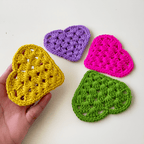 Crochet Granny Heart Pattern PDF, Easy Crochet Heart Motif Tutorial - Hand Trendy