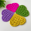 Crochet Granny Heart Pattern PDF, Easy Crochet Heart Motif Tutorial - Hand Trendy