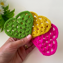 Crochet Granny Heart Pattern PDF, Easy Crochet Heart Motif Tutorial
