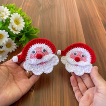 Crochet Santa Claus Face Applique - Crochet Xmas Tree Decor - Beginner-Friendly Crochet Santa Claus Pattern - Hand Trendy