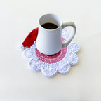 Crochet Santa Coasters Pattern - Festive Decor - Adorable Christmas Decor for Home and Coffee Lovers - Hand Trendy