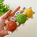 Easy turtle crochet keychain pattern PDF tutorial for handmade bag charm