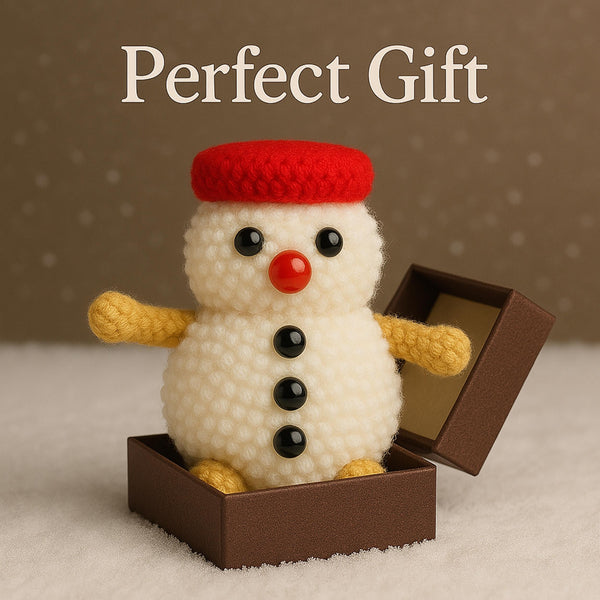 Pom Pom Snowman DIY Craft Pattern, Easy Snowman Tutorial for Winter Decorations - Hand Trendy