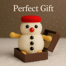 Pom Pom Snowman DIY Craft Pattern, Easy Snowman Tutorial for Winter Decorations - Hand Trendy