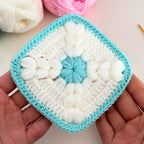 Granny Square Puff Stitch Crochet Pattern - Easy Puff Stitch Pattern - Hand Trendy