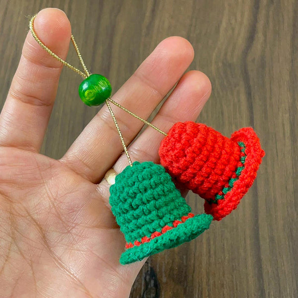 Mini Crochet Christmas Bells PDF Pattern, DIY Tiny Festive Ornaments, Handmade Small Bell Decorations - Hand Trendy