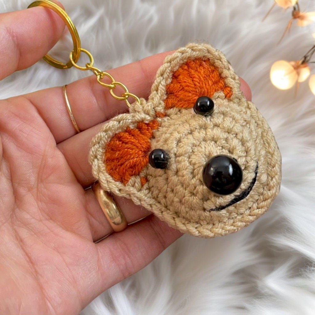 Mini Amigurumi Teddy Bear Keychain Pattern PDF | Small Crochet Teddy Bear PDF - Hand Trendy