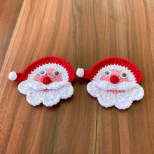 Crochet Santa Claus Face Applique - Crochet Xmas Tree Decor - Beginner-Friendly Crochet Santa Claus Pattern - Hand Trendy
