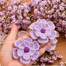 3D Flower Crochet Brooch Pattern  - Easy Crochet Flower Motif Pattern For Baby Blanket - Hand Trendy