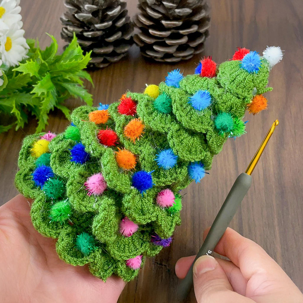 Layered Christmas Tree Crochet Pattern PDF - DIY Handmade Holiday Ornament - Hand Trendy