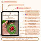Handmade Wreath Crochet Pattern PDF - Festive Ornament with Bauble PDF - Hand Trendy