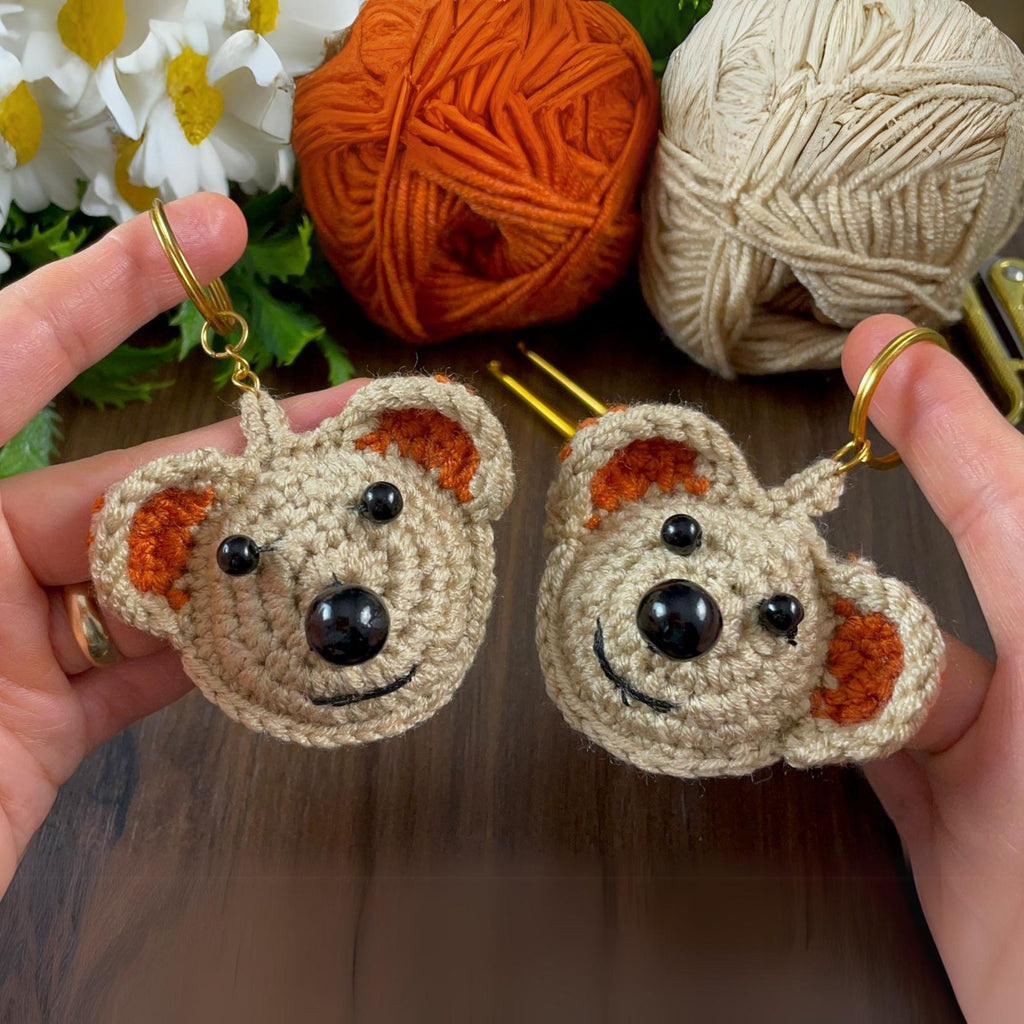 Mini Amigurumi Teddy Bear Keychain Pattern PDF | Small Crochet Teddy Bear PDF - Hand Trendy