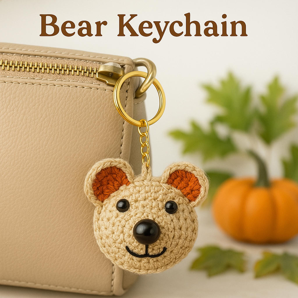 Mini Amigurumi Teddy Bear Keychain Pattern PDF | Small Crochet Teddy Bear PDF - Hand Trendy