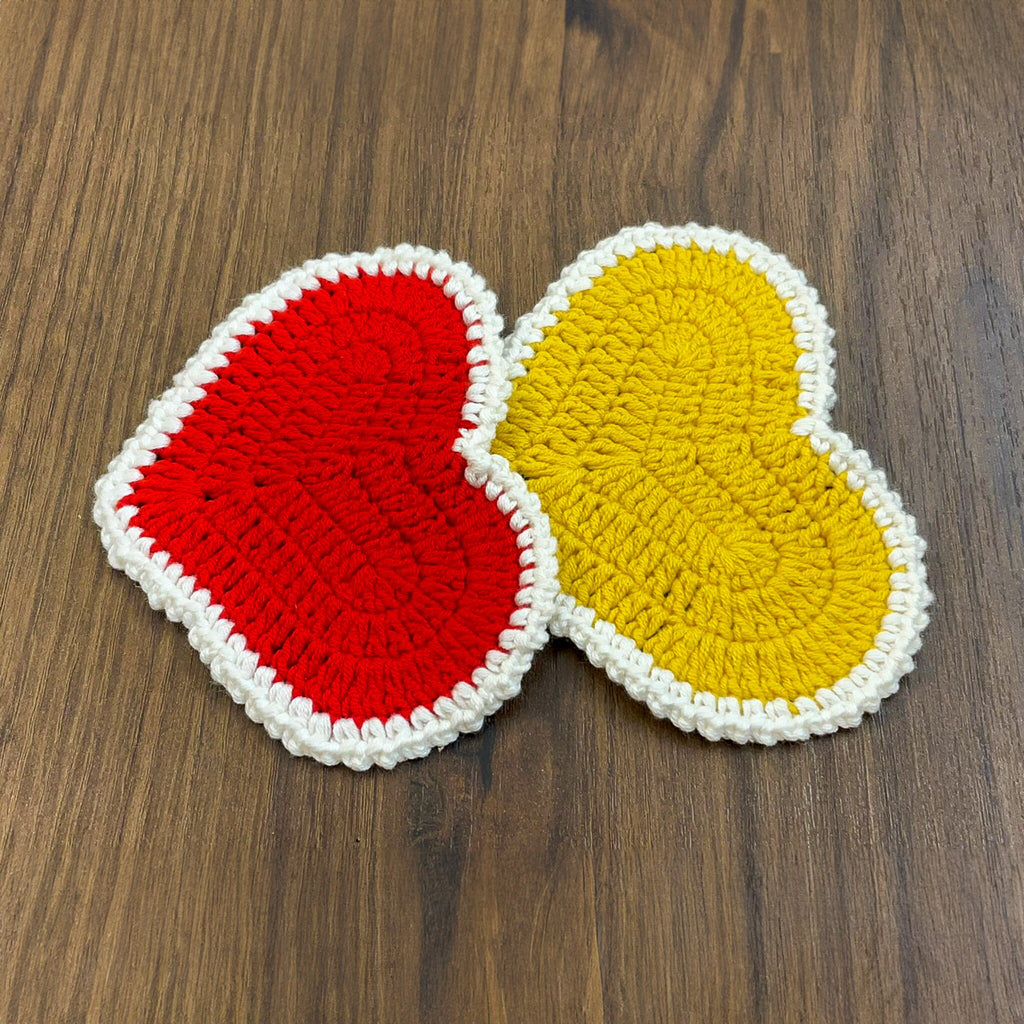 Heart Crochet Doily & Potholder Pattern - Cute Crochet Decor for Valentine's Day - Hand Trendy