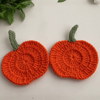 Crochet Pumpkin Coaster Pattern For Fall Decor – Handmade Halloween Table Ornament - Hand Trendy